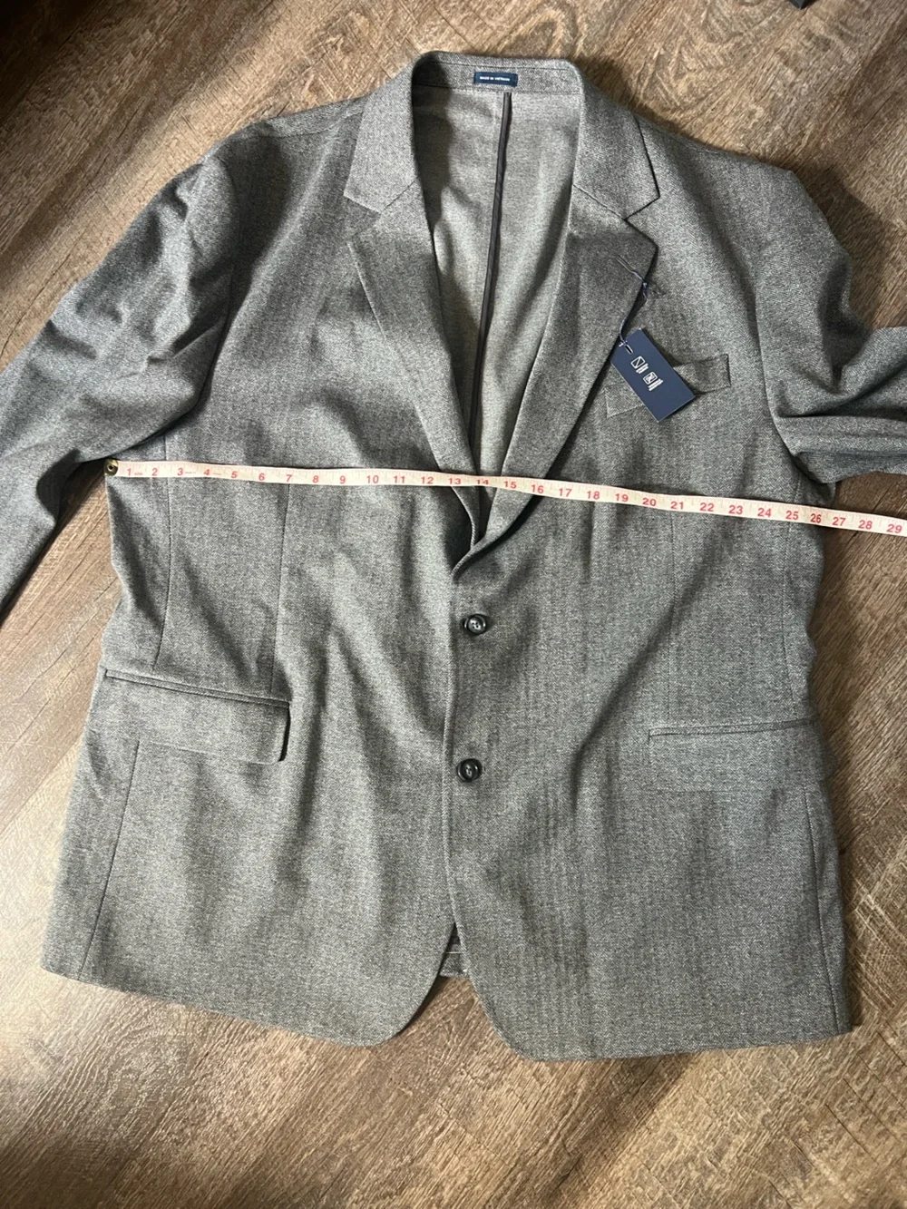 Stafford‎ Men's Classic-Fit Herringbone Sport Coat-Size 52L